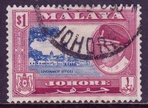 Malaya (Johore) - Scott #166 - Used - SCV $6.00