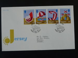 holidays beach FDC Jersey 1975