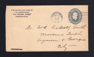 CANADA: Webb #EN506-10a 2c Green - SIDE SEAMS USED