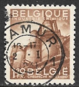 BELGIUM 1948 1.20fr Chemical Industry Issue Sc 375 VFU