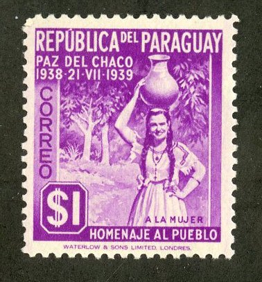 PARAGUAY 367 MH BIN $.40