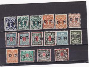 DanzigO30-41MNH(Includesvert&HorzH20sfor5,10,50&100 values)