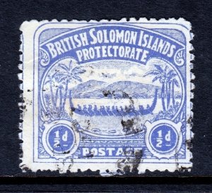 Solomon Islands - Scott #1 - Used - Thin speck, crease UL - SCV $16