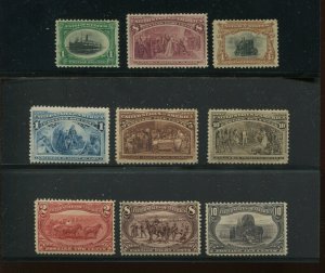 230//296 Columbian Trans Mississippi & Pan American Mint Stamps CV $600+ By 1199