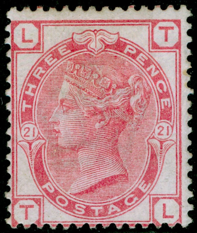 SG158, 3d rose plate 21, M MINT. Cat £500. WMK CROWN. TL