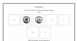 PRINTED ROMANIA 1858-2010 + 2011-2020 STAMP ALBUM PAGES (1102 pages)