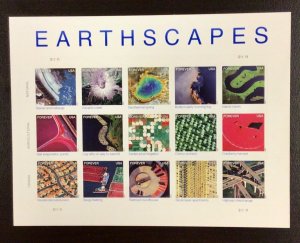 4710   Earthscapes  MNH Forever stamps Sheet of 15  FV $8.25    2012