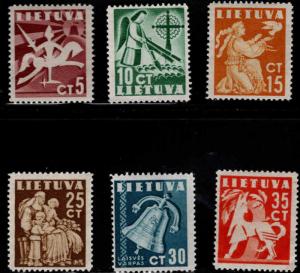 LITHUANIA Scott 317-322 MNH** set