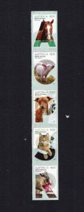 Australia: 2021,  150 Years of the RSPCA in Australia, booklet stamps, MNH set