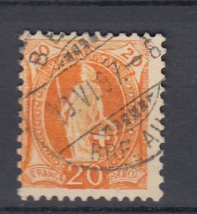 J30028, 1882-1904 switzerland used #82 helvetia