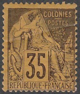 French Colonies General #56 Mint HInged 30% of SCV $40.00 **FREE SHIPPING**