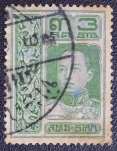 Thailand Siam 1912 King Vajiravudh 3s Thai postmark SC#146 T2758 see image