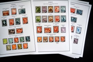 COLOR PRINTED DENMARK 1851-2010 STAMP ALBUM PAGES (186 illustrated pages)