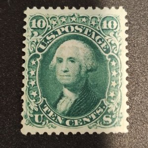 US 68 in excellent condition crisp green clean gum 1861-1866