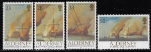 Alderney 65-68 MNH VF Battle of La Hogue [5854]