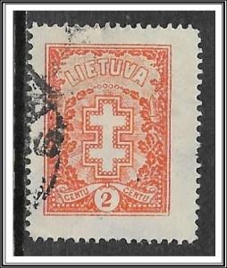 Lithuania #210 Double-barred Cross Used