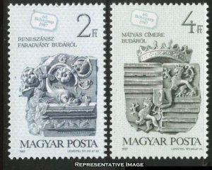 Hungary Scott 3083-3084 Mint never hinged.