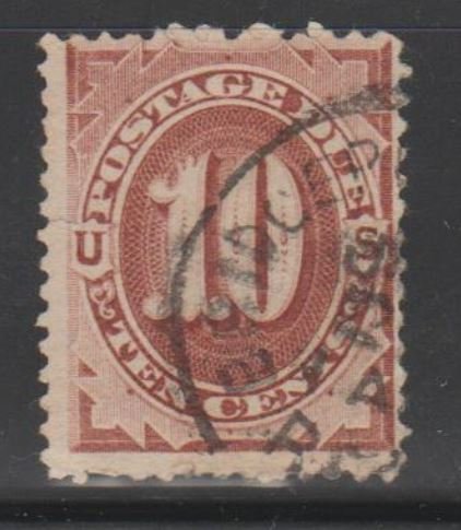 U.S. Scott #J19 Postage Due Stamp - Used Single - IND