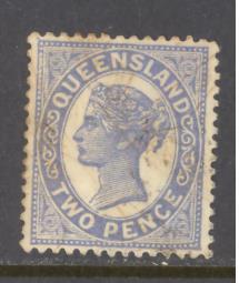 Australia Queensland Sc # 105 used perf 12 1/2 - wm 68 (RS)