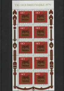 Germany 1979 Heraldic Flag For Collectors Mint Never Hinged Stamps Sheet Rf24796