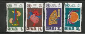 GRENADA, 286-289, MNH, WORLD HEALTH ORGANIZATION