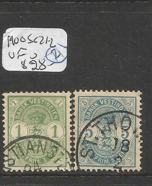 Danish West Indies 1900 SC 21-2 VFU (4cqq)