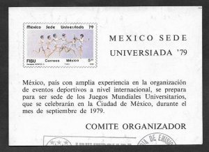 SE)1979 MEXICO, SPORT SERIES, MEXICO UNIVERSITY HEADQUARTERS '79, RUNNER...