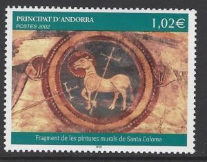 Andorra French 2002 Wall Painting VF MNH (564)