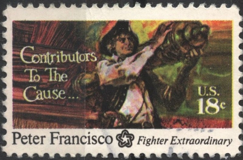 SC#1562 18¢ Contributors to the Cause: Peter Francisco (1975) Used