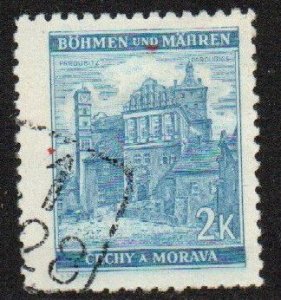 Czechoslovakia - Bohemia and Moravia Sc #53A Used