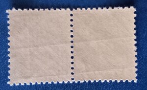 US #725 MNH-OG Pair VF Daniel Webster 3c