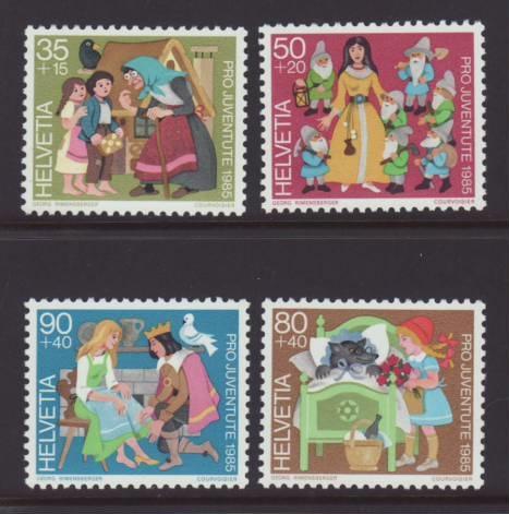 Switzerland B518-B521 MNH VF