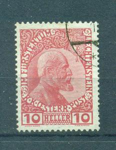 Liechtenstein sc# 2 used cat value $17.50