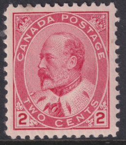 Canada #90 King Edward VII KEVII 2¢ 1903-1908 MNH Sc CV $190.00