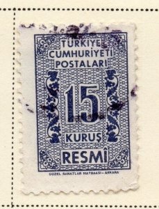 Turkey 1962 Early Issue Fine Used 15k. 086049