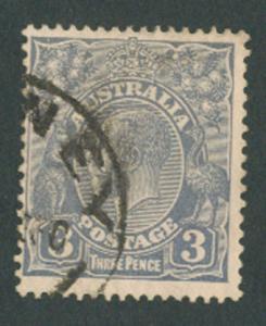 Australia SG 100  Die II  Fine used Cat 