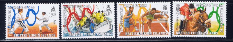 Virgin Is 683-86 MNH 1990 Olympics