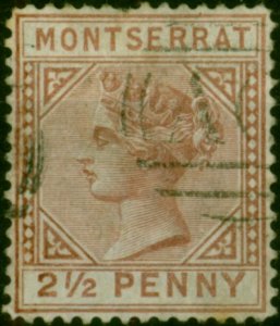 Montserrat 1880 2 1/2d Red-Brown SG4 Good Used