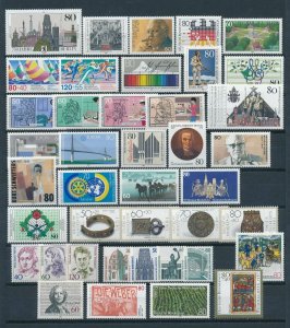 West Germany 1987 Complete Year Set  MNH