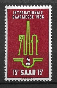 1956 Saar Sc260 International Fair, Saarbrucken MNH