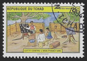Chad #609 (1992), used single, cat. $0.25