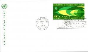 United Nations, New York, Worldwide First Day Cover, Government Postal Card