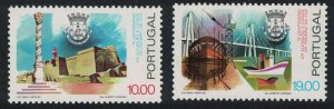 Portugal Ships Centenary of Figueira da Foz City 2v 1982 MNH SG#1869-1870