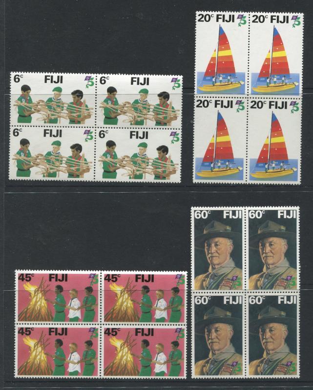 Fiji - Scott 458-461 - General Issue - 1982 - MNH -  Set of 4 X Block of 4 Stamp