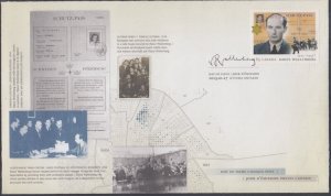 CANADA Sc # 2618.0 FDC HONOURING RAOUL WALLENBERG, w/ONE STAMP FROM BOOKLET of 6