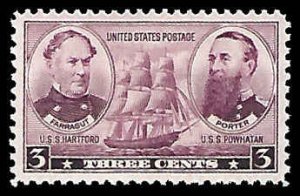 PCBstamps   US # 792 3c Navy Commemoratives, MNH, (11)