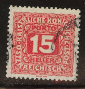 Austria Scott J51 Used 1916 postage due