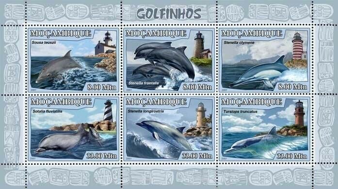 Mozambique 2007 MNH - Dolphins, Lighthouses.Sc 1759, YT 2420-2425, Mi 3044-3049