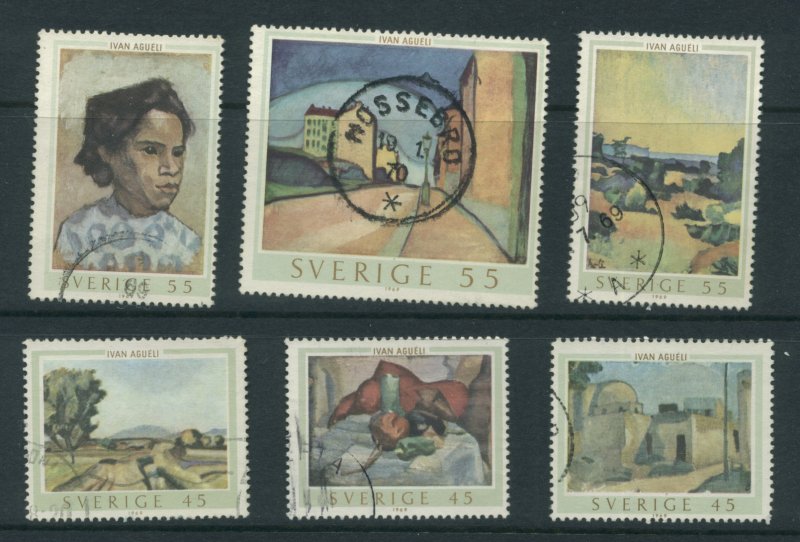 Sweden 821a-f  Used