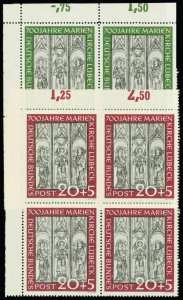 Germany #B316-B317 Mint nh very fine  complete matched sets of blocks of 4 Ca...